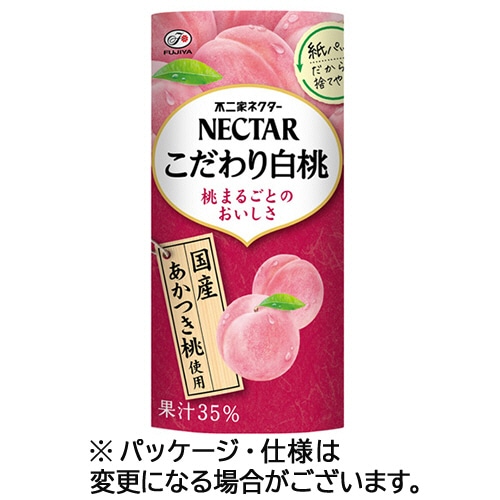 不二家 ネクターこだわり白桃 195g カートカン 24本/箱 ※軽(ご注文単位1箱)【直送品】