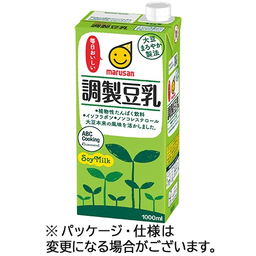 マルサンアイ 調製豆乳 1L 紙パック 6本/箱 ※軽（ご注文単位1箱）【直送品】