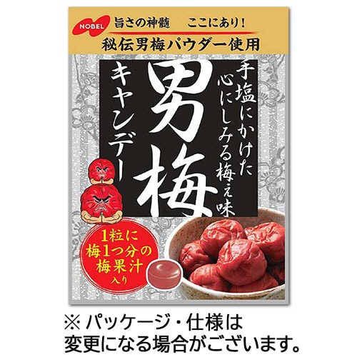 ノーベル 男梅キャンデー 80g 1袋 ※軽(ご注文単位1袋)【直送品】