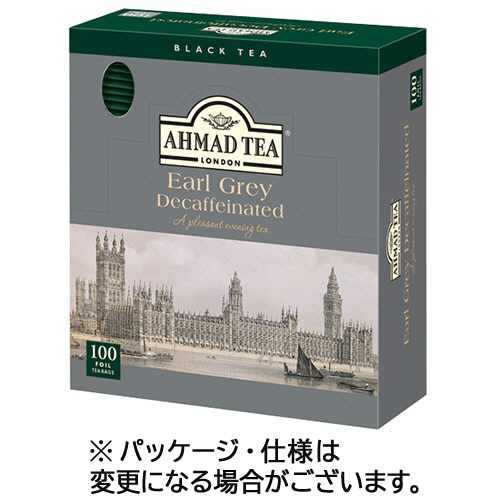 AHMAD　TEA　デカフェアールグレイ　1箱（100バッグ）（ご注文単位1箱）【直送品】