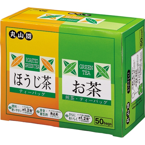 丸山園 ティーバッグお茶・ほうじ茶アソート 1箱(50バッグ)(ご注文単位1箱)【直送品】