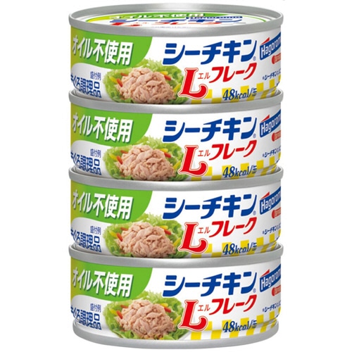 はごろもフーズ　オイル不使用　シーチキンLフレーク　70g　1パック（4缶）（ご注文単位1パック）【直送品】
