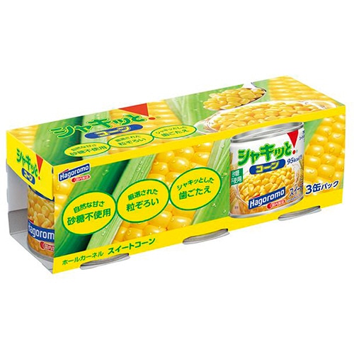 はごろもフーズ　シャキッと！コーン　190g　1パック（3缶）（ご注文単位1パック）【直送品】