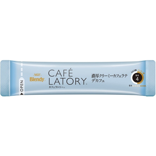 味の素AGF ブレンディ カフェラトリー スティック 濃厚クリーミーカフェラテ デカフェ 1箱(6本)(ご注文単位1箱)【直送品】