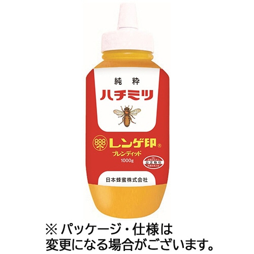 日本蜂蜜 レンゲ印はちみつ 1kg 1個(ご注文単位1個)【直送品】