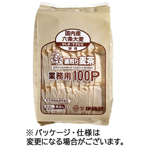 伊勢惣 釜煎り麦茶 業務用 1袋(100バッグ)(ご注文単位1袋)【直送品】