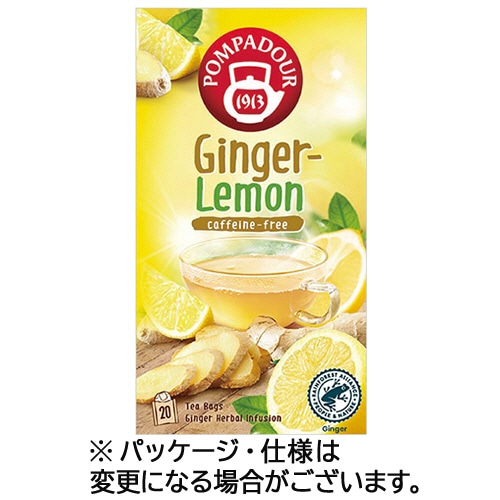ポンパドール　ハーブティー　ジンジャー＆レモン　1箱（20バッグ）（ご注文単位1箱）【直送品】