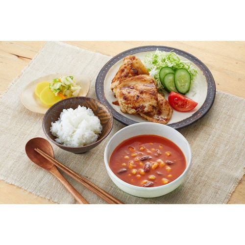 味の素 クノール ポタージュで食べる豆と野菜 深いコクの完熟トマト 180g 1食(ご注文単位1個)【直送品】