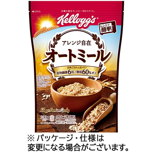 日本ケロッグ　オートミール　330g　1パック（ご注文単位1パック）【直送品】