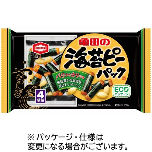 亀田製菓　亀田の海苔ピーパック　85g（4袋）　1パック（ご注文単位1パック）【直送品】
