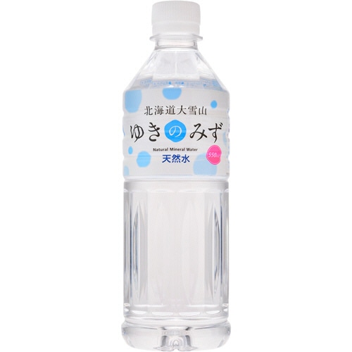 ロジネットジャパン　北海道大雪山ゆきのみず　550ml　ペットボトル　1ケース（24本）（ご注文単位1ケース）【直送品】
