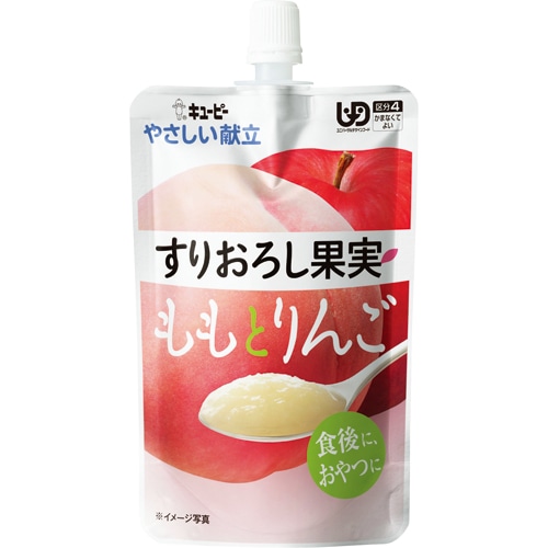 キユーピー　やさしい献立　すりおろし果実　ももとりんご　100g　Y4-12　1セット（32パック）（ご注文単位1セット）【直送品】
