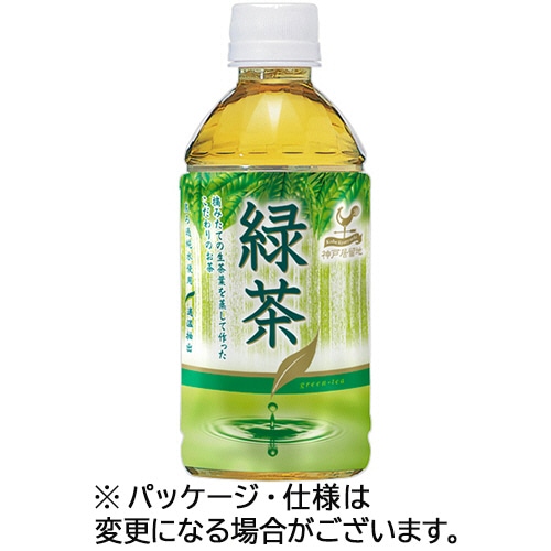 富永貿易　神戸居留地　緑茶　350ml　ペットボトル　1セット（144本：24本×6ケース）（ご注文単位1セット）【直送品】