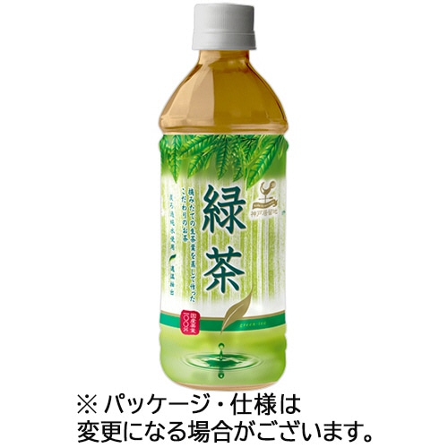富永貿易　神戸居留地　緑茶　500mL　ペットボトル　1セット（144本：24本×6ケース）（ご注文単位1セット）【直送品】