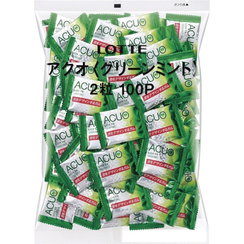 ロッテ ACUO グリーンミント 1セット(1000粒:200粒×5パック)(ご注文単位1セット)【直送品】