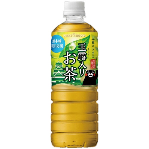 ポッカサッポロ　玉露入りお茶　600ml　ペットボトル　1ケース（24本）（ご注文単位1ケース）【直送品】