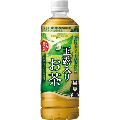 ポッカサッポロ　玉露入りお茶　600ml　ペットボトル　1セット（48本：24本×2ケース）（ご注文単位1セット）【直送品】