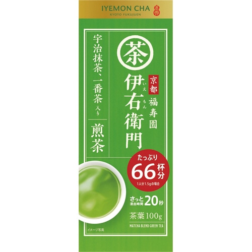 宇治の露製茶　伊右衛門　抹茶入り煎茶　100g／袋　1セット（3袋）（ご注文単位1セット）【直送品】