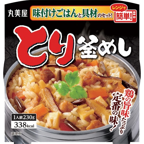 丸美屋　とり釜めし　味付けごはん付き　230g　1セット（24食）（ご注文単位1セット）【直送品】