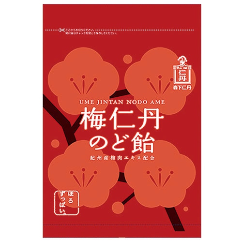 森下仁丹　梅仁丹のど飴　60g　1セット（10パック）（ご注文単位1セット）【直送品】