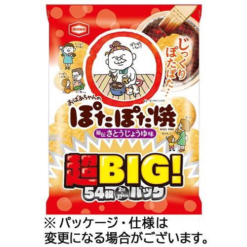 亀田製菓　ぽたぽた焼　超BIGパック　1パック（54枚）（ご注文単位1パック）【直送品】