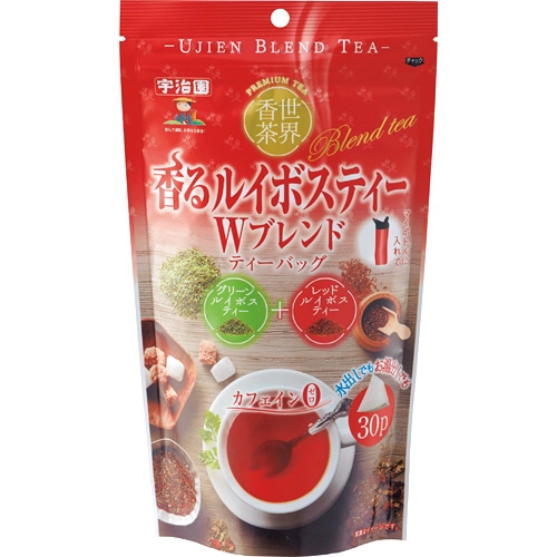 宇治園 香るルイボスティーWブレンドティーバッグ 1セット(90バッグ:30バッグ×3袋)(ご注文単位1セット)【直送品】