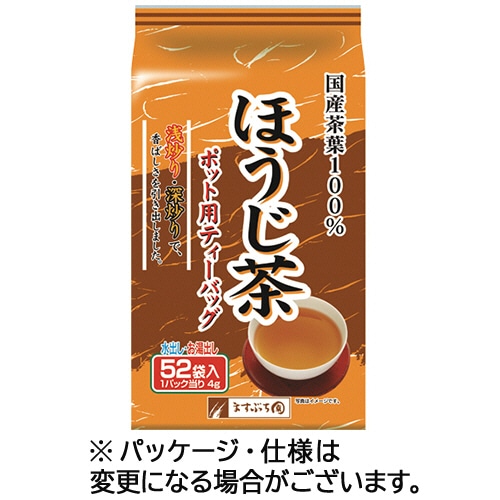 ますぶち園 ポット用ほうじ茶ティーバッグ 1セット(520バッグ:52バッグ×10袋)(ご注文単位1セット)【直送品】