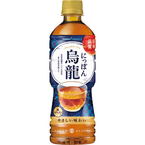 ポッカサッポロ　にっぽん烏龍　525ml　ペットボトル　1セット（48本：24本×2ケース）（ご注文単位1セット）【直送品】