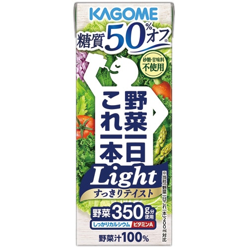 カゴメ　野菜一日これ一本　Light　200ml　紙パック　1セット（48本：24本×2ケース）（ご注文単位1セット）【直送品】