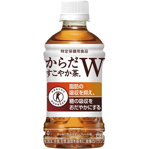 コカ・コーラ　からだすこやか茶W＋　350ml　ペットボトル　1セット（48本：24本×2ケース）（ご注文単位1セット）【直送品】