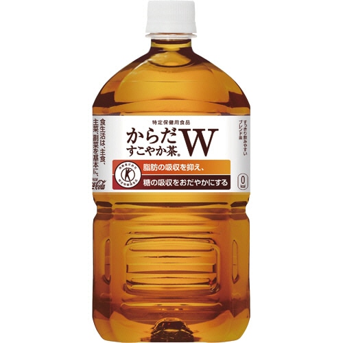 コカ・コーラ　からだすこやか茶W＋　1.05L　ペットボトル　1セット（24本：12本×2ケース）（ご注文単位1セット）【直送品】