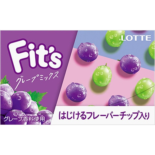 ロッテ Fits グレープミックス 12枚 1セット(10個)(ご注文単位1セット)【直送品】