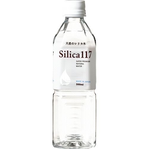 七十七萬石 天然シリカ水 Silica117 500ml ペットボトル 1ケース(24本)(ご注文単位1ケース)【直送品】