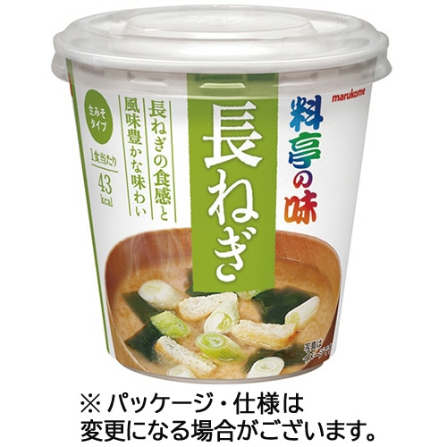 マルコメ カップ 料亭の味 長ねぎ 23g 1セット(6食)(ご注文単位1セット)【直送品】