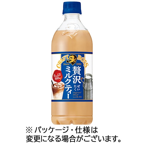 サントリー　クラフトボス　贅沢ミルクティー　600ml　ペットボトル　1ケース（24本）（ご注文単位1ケース）【直送品】