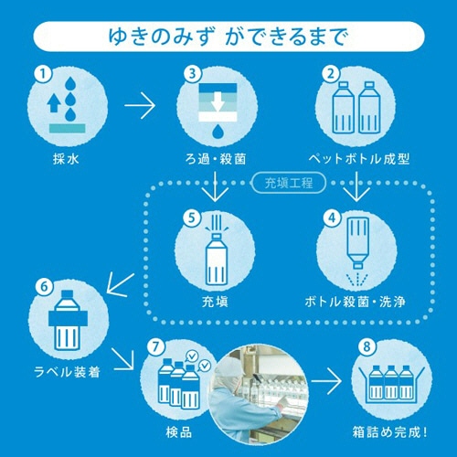 ロジネットジャパン　北海道大雪山ゆきのみず　550ml　ペットボトル　1セット（96本：24本×4ケース）（ご注文単位1セット）【直送品】