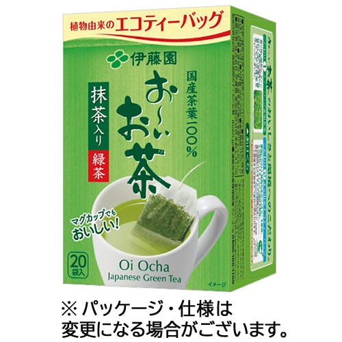 伊藤園　おーいお茶　抹茶入り緑茶　エコティーバッグ　1セット（60バッグ：20バッグ×3箱）（ご注文単位1セット）【直送品】