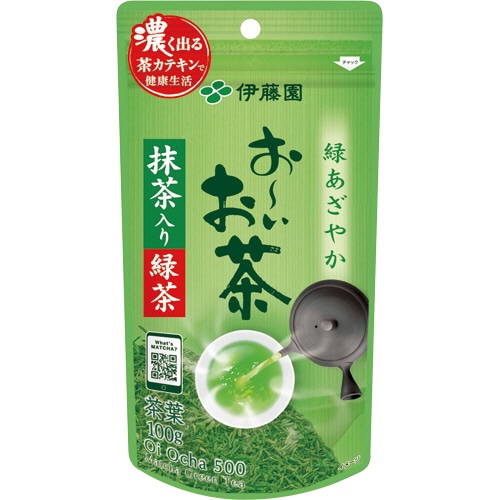 伊藤園　おーいお茶　抹茶入り緑茶　100g／袋　1セット（3袋）（ご注文単位1セット）【直送品】