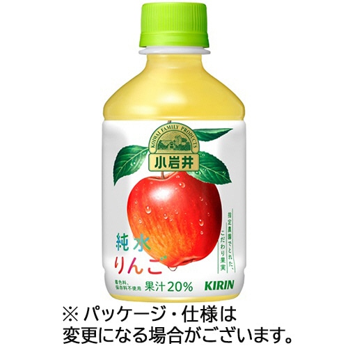 キリンビバレッジ　小岩井　純水りんご　280ml　ペットボトル　1セット（48本：24本×2ケース）（ご注文単位1セット）【直送品】