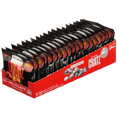 江崎グリコ クラッツミニタイプ ペッパーベーコン 14g 1セット(20袋)(ご注文単位1セット)【直送品】