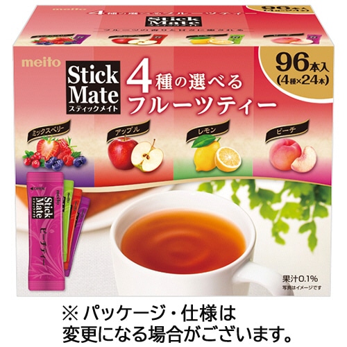 名糖 スティックメイト フルーツティーアソート 1セット(288本:96本×3箱)(ご注文単位1セット)【直送品】