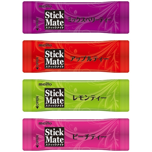 名糖 スティックメイト フルーツティーアソート 1セット(288本:96本×3箱)(ご注文単位1セット)【直送品】