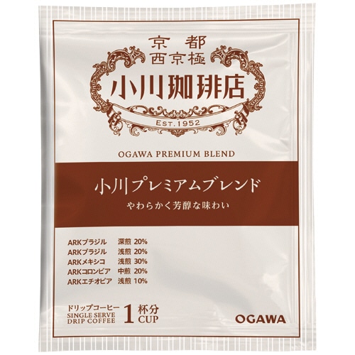 小川珈琲 小川珈琲店 小川プレミアムブレンド ドリップコーヒー 1セット(42袋:7袋×6パック)(ご注文単位1セット)【直送品】