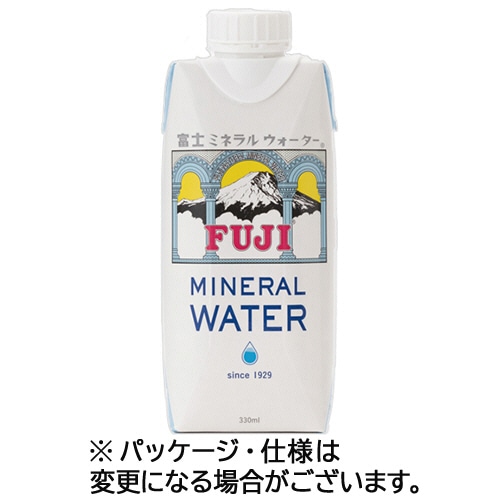 富士ミネラルウォーター　330ml　紙パック　1セット（36本：18本×2ケース）（ご注文単位1セット）【直送品】