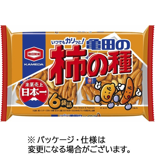 亀田製菓 亀田の柿の種 180g(6袋)/パック 1セット(12パック)(ご注文単位1セット)【直送品】