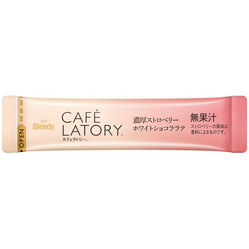 味の素AGF ブレンディ カフェラトリー スティック 濃厚ストロベリーホワイトショコララテ 1セット(18本:6本×3箱)(ご注文単位1セット)【直送品】