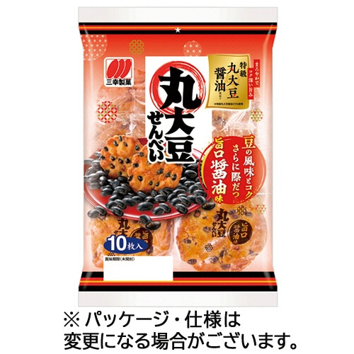 三幸製菓 丸大豆せんべい 旨口醤油味 1パック(120枚:10枚×12パック)(ご注文単位1パック)【直送品】