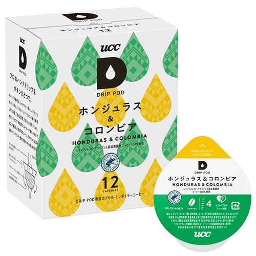 UCC DRIP POD ドリップポッド ホンジュラス&コロンビア 12杯/パック※軽（ご注文単位1パック）【直送品】