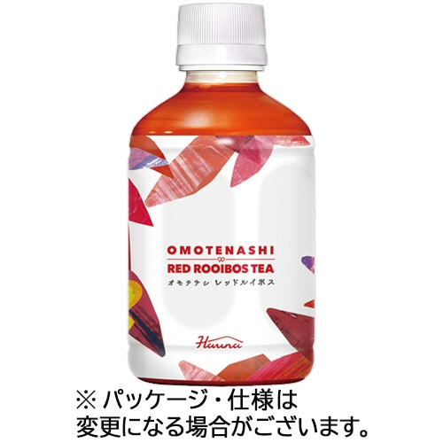 ハルナプロデュース オモテナシレッドルイボスティー 280mL ペットボトル 1セット(72本:24本×3ケース)/セット※軽（ご注文単位1セット）【直送品】