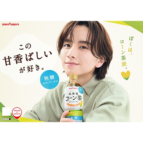ポッカサッポロ 北海道コーン茶 275mL ペットボトル 1セット(48本:24本×2ケース)/セット※軽（ご注文単位1セット）【直送品】